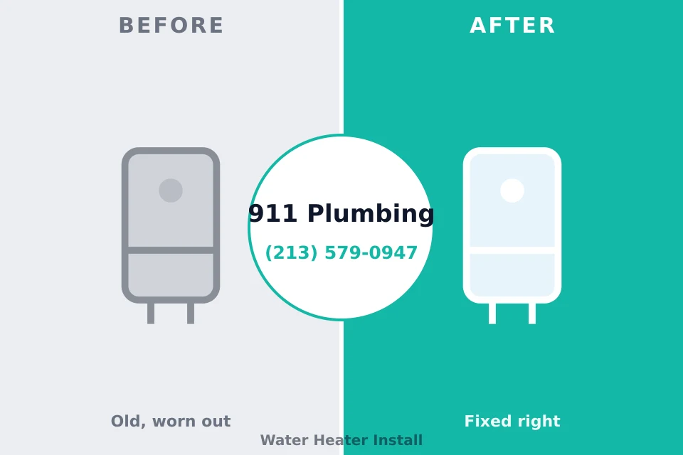 Before and after: plumbing company Williston, ND